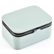 (Nordic Blue) Travel Small Jewelery Box Sturdy Eco-friendly Material Box Case for Dating Party Working Travel