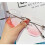 (Silver Frame) Blue Light Blocking Glasses Rimless Tinted Gradient Lens Fashionable for Women 1