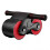 (Red)Automatic Rebound Belly Wheel with Kneeling Pad Arm Muscles Bodybuilding Slimming Tool Workout Equipment 2