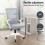ELFORDSON ELFORDSON Mesh Office Chair Computer Fabric Racing Work Seat 8