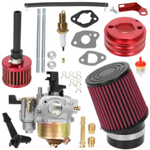212cc Carburetor Air Filter Adapter Jet Stage 1 Kit Compatible with Predator 212 196cc GX160 GX200 5.5hp 6.5hp CT200U BT200X KT196 Baja MB200