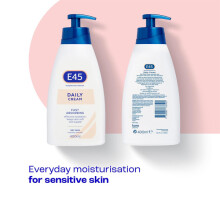 E45 daily cream fast absorbing for dry skin 400ml DAMAGED