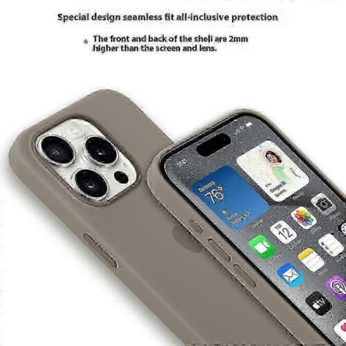 (Yellow)For Iphone 15 Pro Case With Magsafe - Liquid Silicone Protective Cover 1