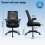 ELFORDSON ELFORDSON Mesh Office Chair Computer Fabric Racing Work Seat 3