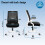 ELFORDSON ELFORDSON Mesh Office Chair Computer Fabric Racing Work Seat 3