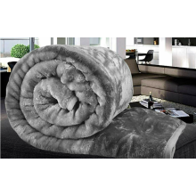 (King) Super Soft Mink Faux Fur Fleece Large Throw Bed Sofa Couch Warm Blanket Charcoal
