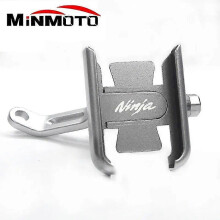 For Kawasaki Ninja 250r 300 400 650 Motorcycle Mobile Phone Holder Gps Navigator Mirror Handlebar Bracket Mounting Accessories
