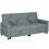 Homcom HOMCOM Reversible L-Shaped Sectional Sofa Bed with Cushions, Grey 9