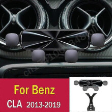 (1, CLA 2013-2019 black) Gravity Car Phone Holder Mobile Cell Phone Support Mount For Mercedes Benz W117 C117 C118 Cla 2013-2023 Accessories