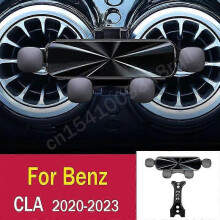 (1, CLA 2020-2023 black) Gravity Car Phone Holder Mobile Cell Phone Support Mount For Mercedes Benz W117 C117 C118 Cla 2013-2023 Accessories