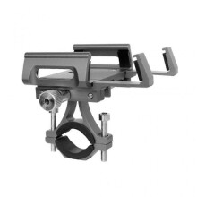 (Titanium color) Aluminum Bicycles Phone Holder Rotating Phone Bracket Phone Stand, Adjustable