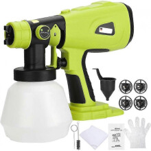 Paint Sprayer for Ryobi 18V Battery, Cordless Paint Sprayer with 1000ML Container, Handheld HVLP Paint Gun Electric Paint Spray (No Battery)