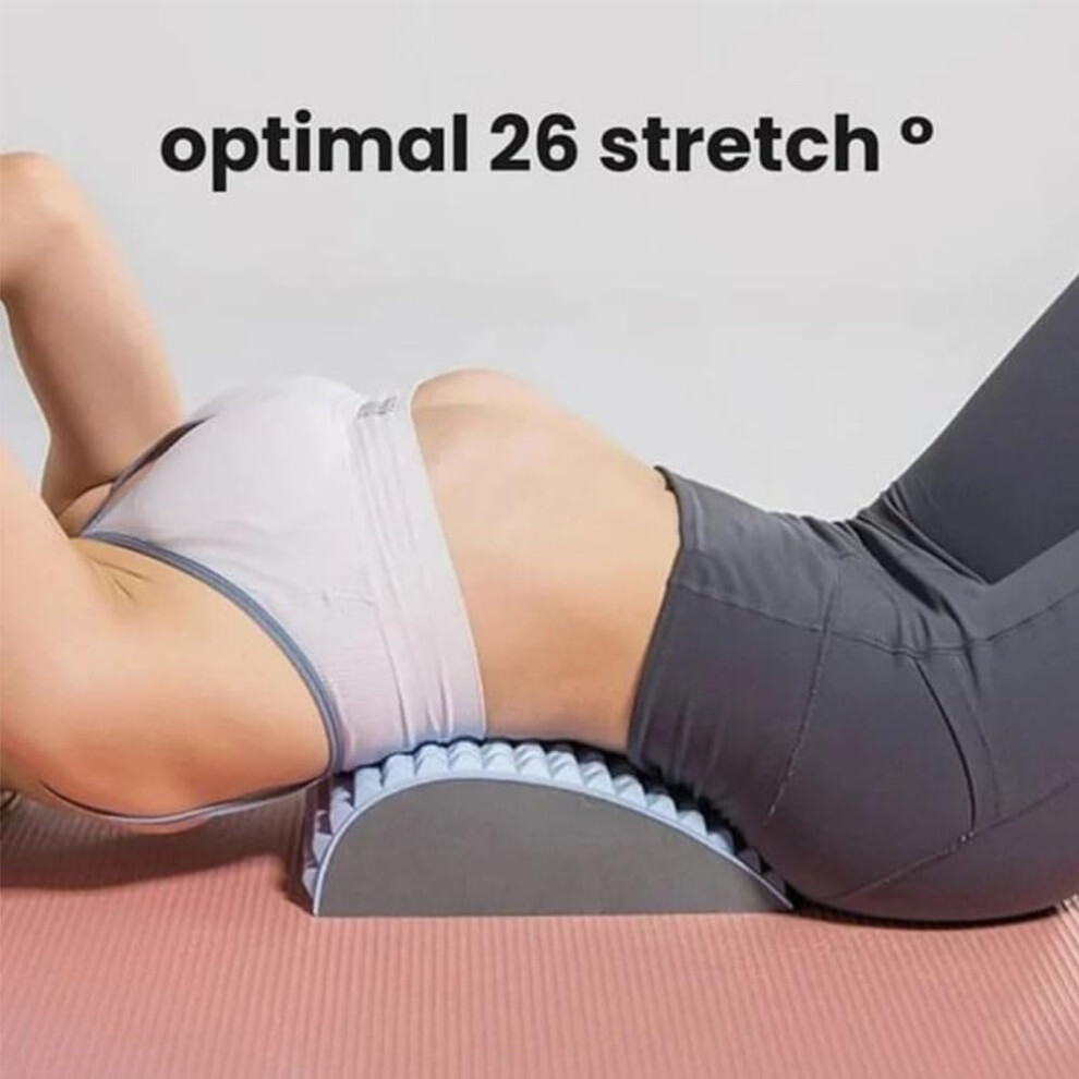 1X Back Stretcher Pillow Neck & Lumbar Pain Relief Massage Support Tool