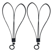 (Black) 2pack Outdoor Equipment Tie Fishing Rod Tie Fastener Shackles Tie Belt