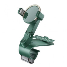 (Green) Sturdy Cell Phone Holder for Car Universal Fit GPS Mount One-hand Operate