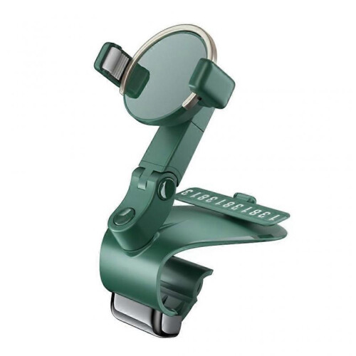 (Green) Sturdy Cell Phone Holder for Car Universal Fit GPS Mount One-hand Operate