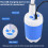 (White) Portable Wireless Camping Shower Kit,USB Rechargeable Bath Pump with Adjustable Nozzle,Includes Mesh Storage Bag 4