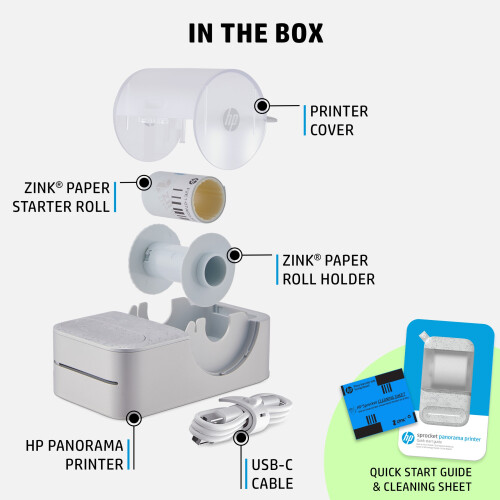 HP HP Sprocket Panorama Bluetooth Instant Printer - White 2