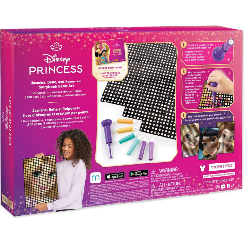 Make it Real Disney Princess Stamp to Reveal Dot Art Craft Set 1