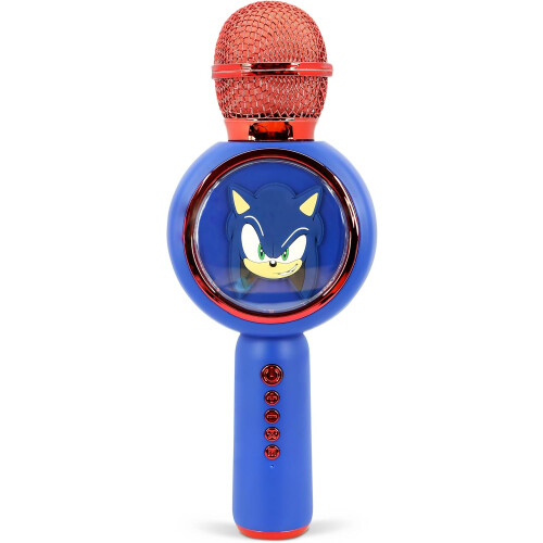 OTL Sonic The Hedgehog Karaoke Microphone and Wireless Speaker with LED Lights
