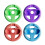 Oniverse Pack of 4 Racing Wheel Controller Holders for Nintendo Switch 2 - Orange/Blue/Purple/Green 3