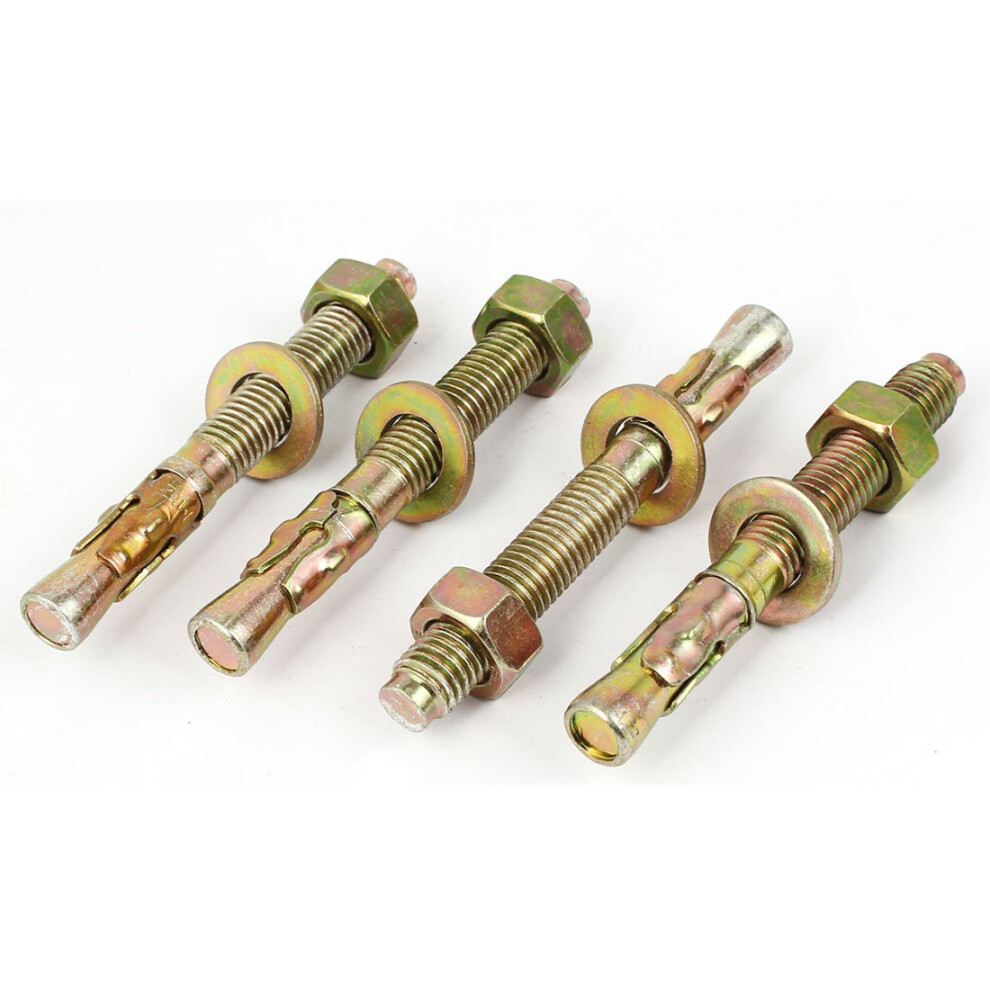 Yellow Zinc Anchors Plated Expansion Bolt Anchors Gecko Car Repair Bolts Expansion Anchors M12x100mm 4Pcs Refï¼Nno 448763352781