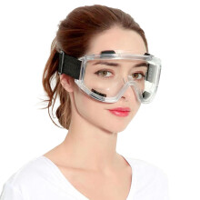 AntiFog Protective Safety Goggles by Omnia ONE | A Type Glasses Clear Adjustable Painting Goggles Over Glasses Eye Protection Ref:wzx