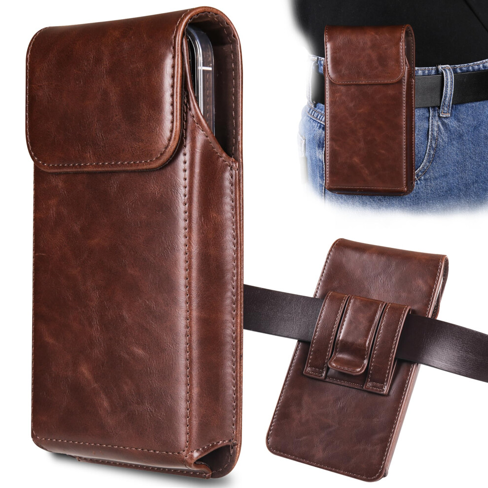 Holster For Iphone 16 Pro Max 15 Pro Max 14 Pro Max 13 Pro Max 12 Pro Max, Premium Leather Pouch 448763353092