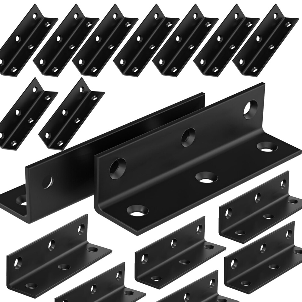 25Pcs Stainless Steel Angle Brackets, 3.15' X 0.78' Corner Brace For Wood 448763353627