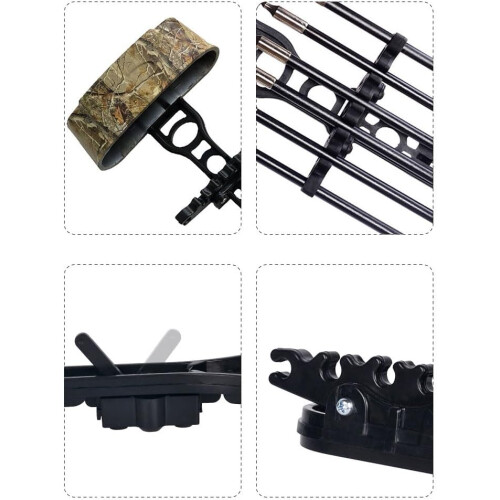 1 pcs 6 Arrows Quiver Archery Bow Arrows Holder Hunting Compound Bows 1