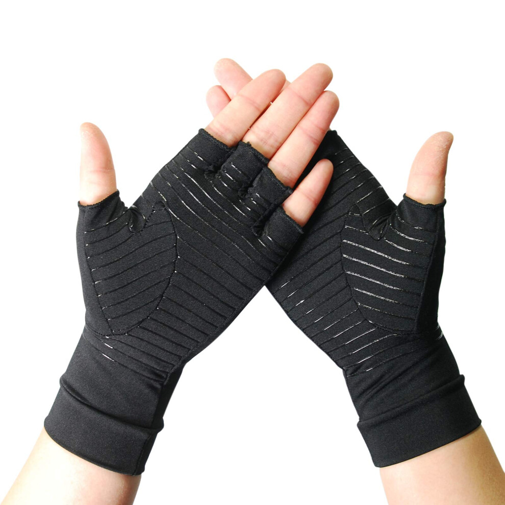Arthritis Copper Compression Gloves â Highest Infused Copper Content, Comfortable Fit for All, Alleviate Pa