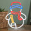 Premier 24cm Light up Christmas Snowman Table Top Neon Sign 4