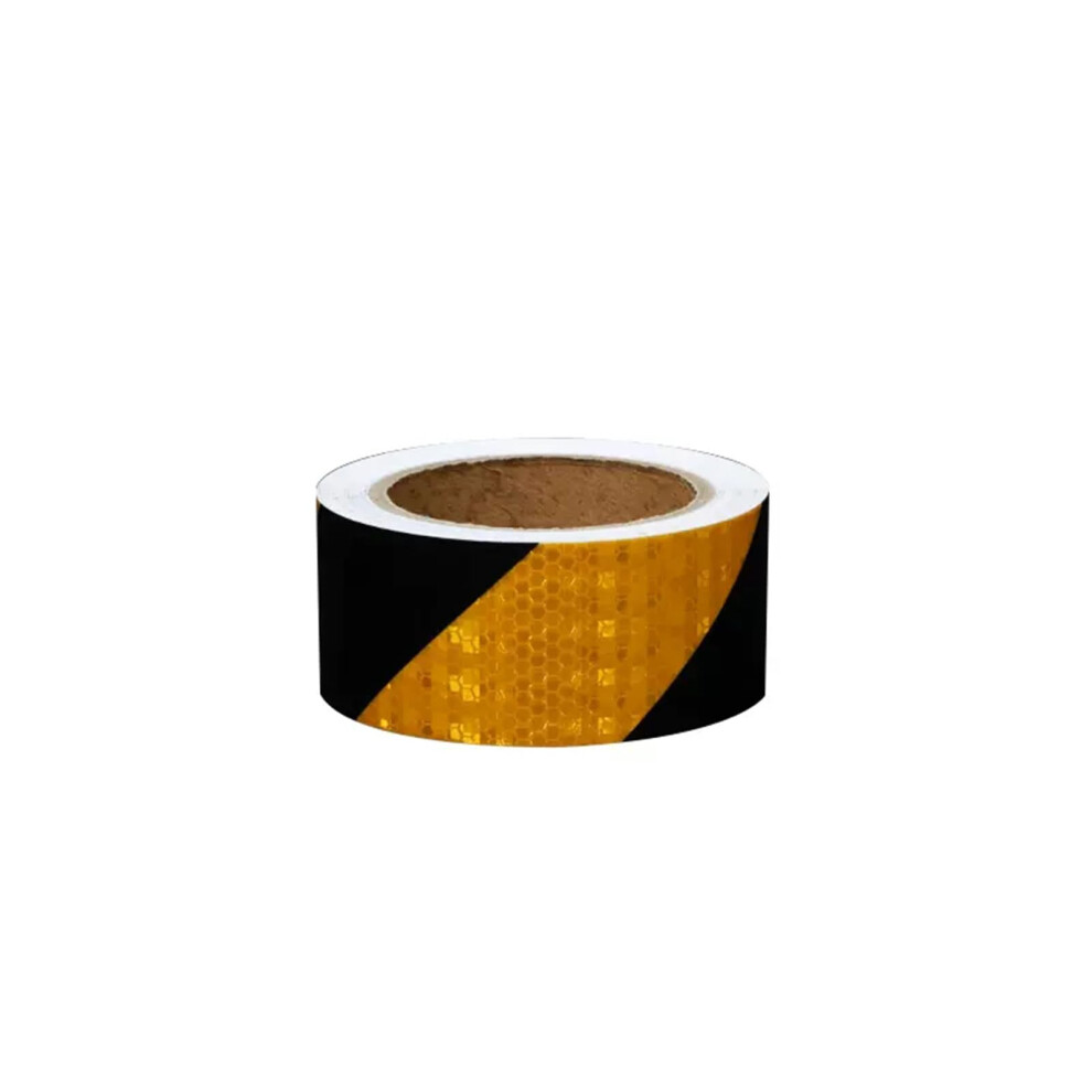 Reflective Safety Tape, Outdoor Night Warning Reflector Stickers For Vehicle, Bicycles, Black Yellow 198957840647