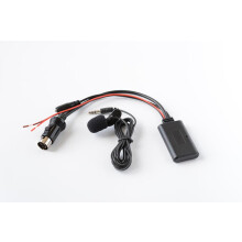 2pcs Fit for Kenwood 13P CD player DVD aux Bluetooth music cable mic phone