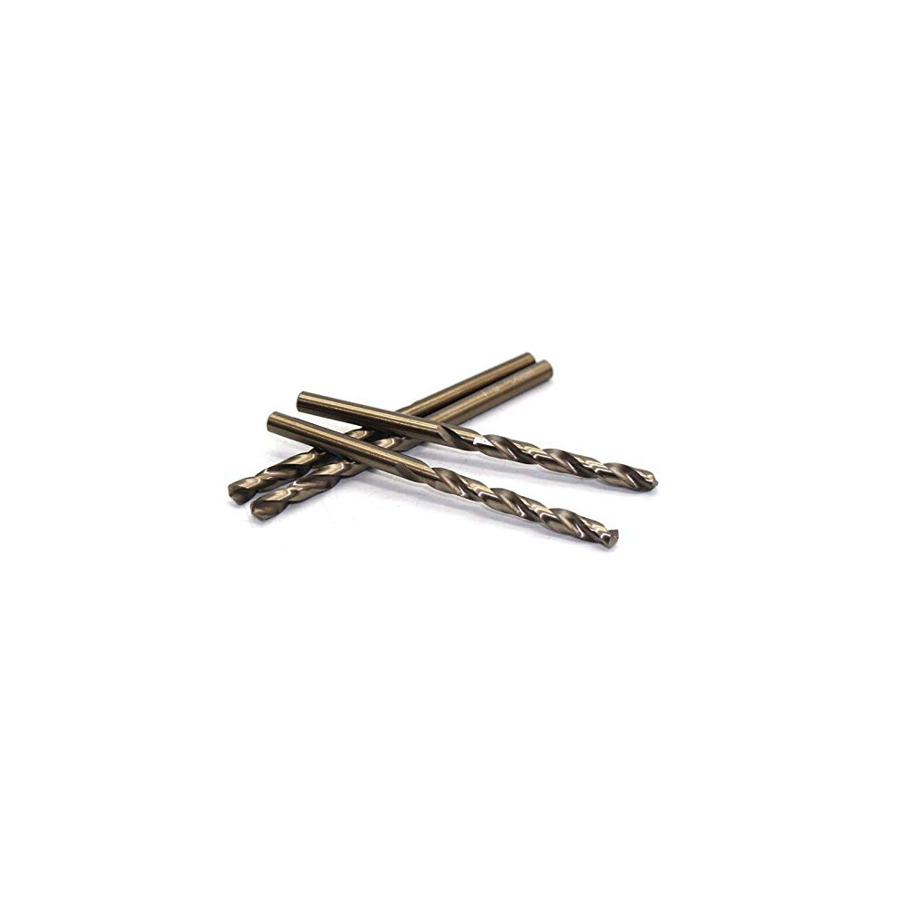 Tool Part For M35 5.1 10Pcs Hssco 5.1Mm High Speed Steel M35 Cobalt Twist Drill Bit For Metalworking Wood Metal Drilling 671973680508