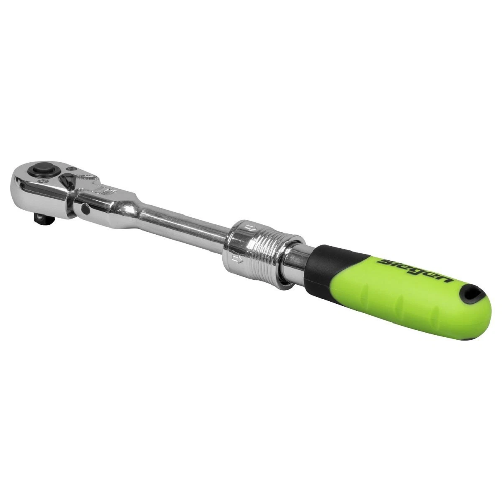 Sealey Ratchet Wrench 1/4" Sq Drive Telescopic Long Flexi Head S01208 5054630579271