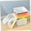 1pc Rainbow Trash Can, Plastic, Assorted Color, Convenient PressTop Lid, Suitable for Home and Office 3