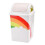 1pc Rainbow Trash Can, Plastic, Assorted Color, Convenient PressTop Lid, Suitable for Home and Office 1