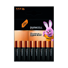 Duracell Plus AAA Battery Alkaline 100% Extra Life Power Boost (Pack of 16) 5010829+