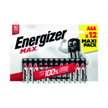 Energizer Max AAA Battery (Pack of 12) E303323400
