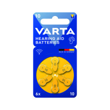 Baterías de audífono de zinc-aire Varta Pile botón ZA 10 1.4 V 6 pc(s) 10 Bli 6