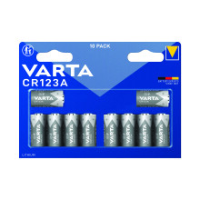 Varta Lithium Battery CR123A/CR17345 3V Cylindrical (Pack of 10) 6205301461