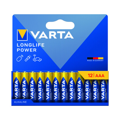 Varta Alkaline Batterie AAA 1,5 V High Energy 12er-Pack