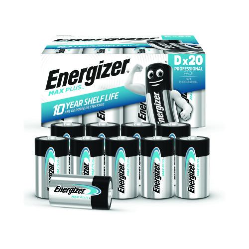 Energizer Energizer Max Plus D Alkaline Battery (Pack of 20) 423365