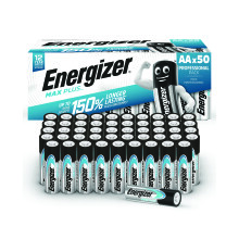 Energizer Max Plus AA Alkaline Batteries (Pack of 50) E303865500