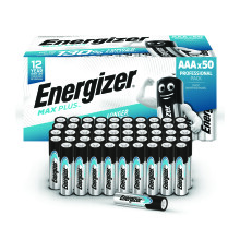 Energizer Max Plus AAA Alkaline Batteries (Pack of 50) E303865600
