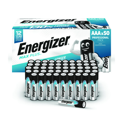 Energizer Energizer Max Plus AAA Alkaline Batteries (Pack of 50) E303865600