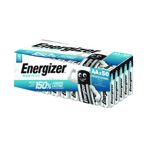 Energizer Energizer Max Plus AA Alkaline Batteries (Pack of 50) E303865500 1