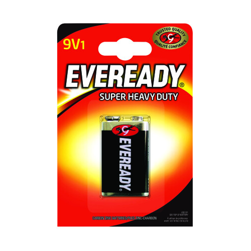 Eveready Eveready Super Heavy Duty 9V Battery 6F22BIUP