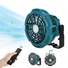 2025 compatible with Makita Bosch 18v External Battery Fan Fan Lithium Battery with Light Ft